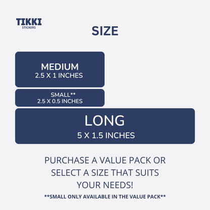 Cute Monster Trucks Waterproof Custom Name Labels