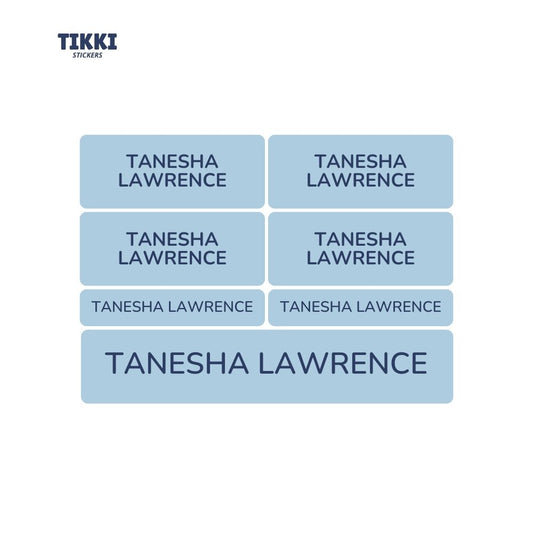 Full Colour Pastel Waterproof Custom Name Labels