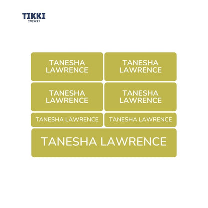 Full Colour Pastel Waterproof Custom Name Labels