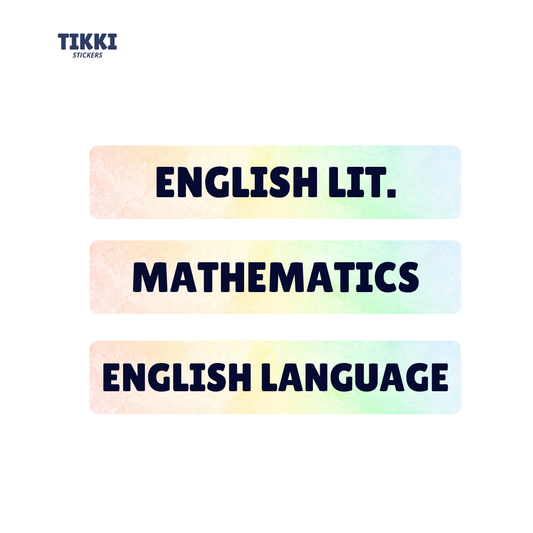 Cotton Candy Custom Subject Labels